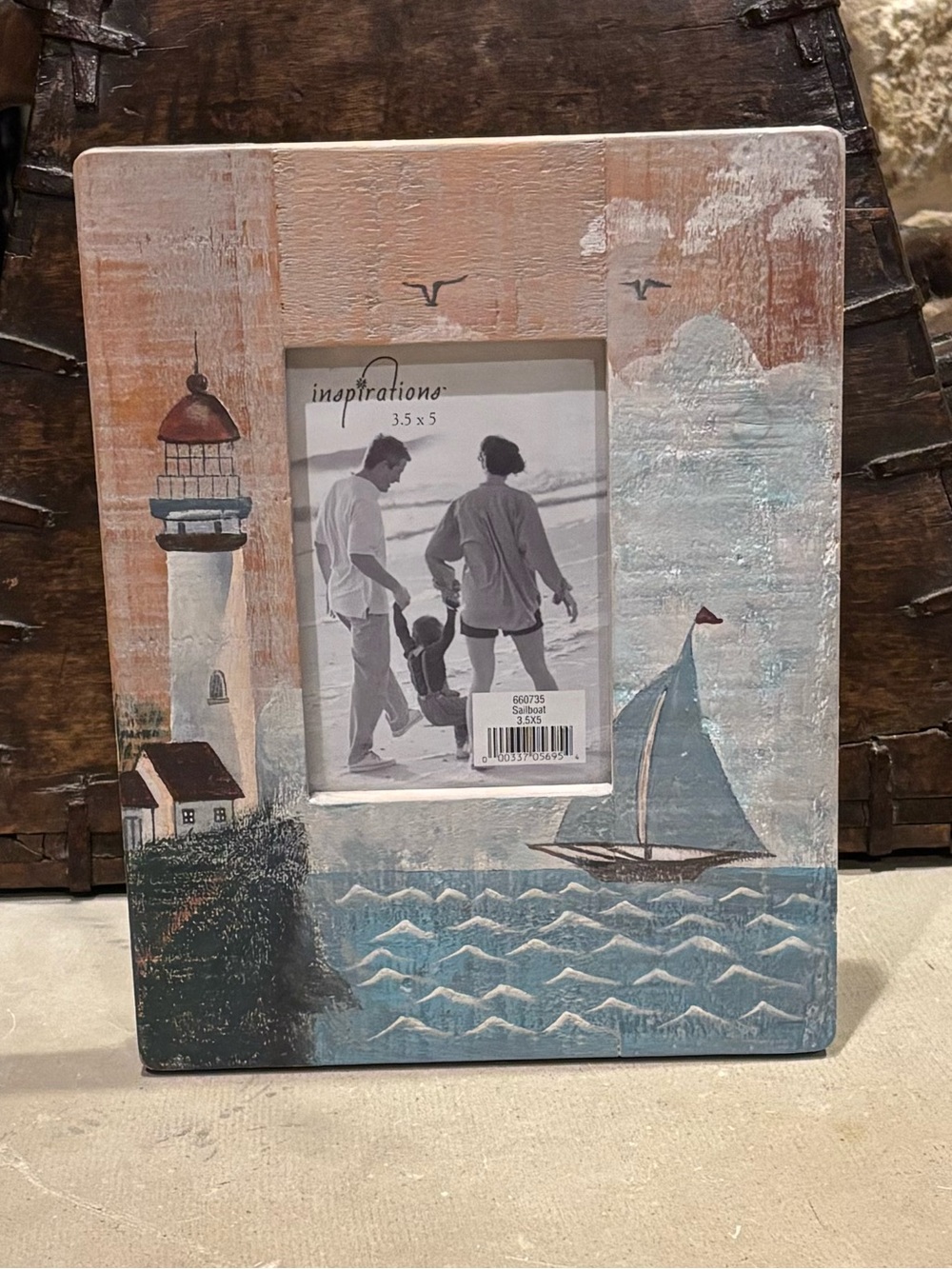Coastal-Style Wooden Picture Frame